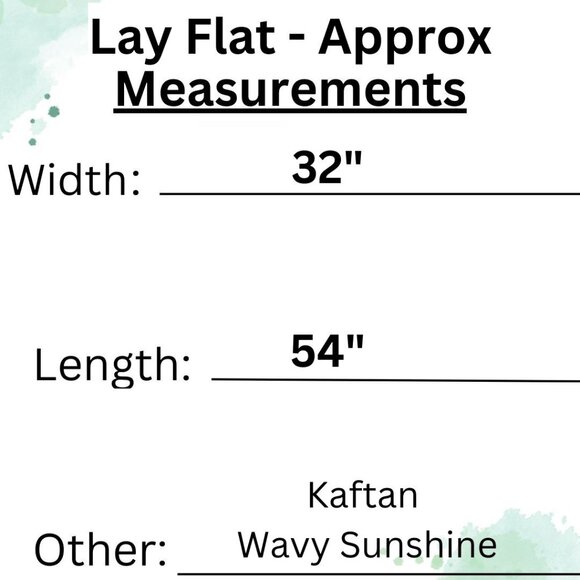 Kaftan Dress Wavy Sunset Waterfall Cover Up NEW 🧡 LAST 1 💛 - Picture 9 of 10